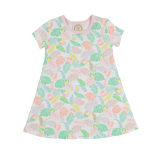 Polly Play Dress Short Sleeve-Happy in Harbour Island/Palm Beach Pink