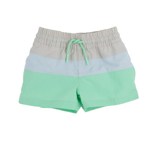 Country Club Colorblock Trunk- Sandy Springs Stone/ Buckhead Blue/ Grace Bay Green