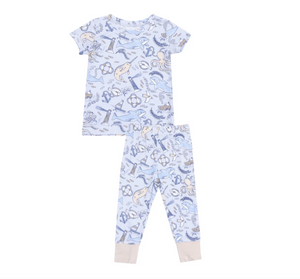 Nautical Notebook S/S Loungewear Set