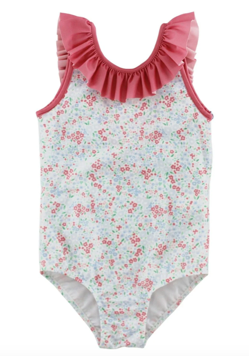 Girls Spandex Swim- Floral