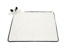 Bashful Black & Cream Puppy Blankie
