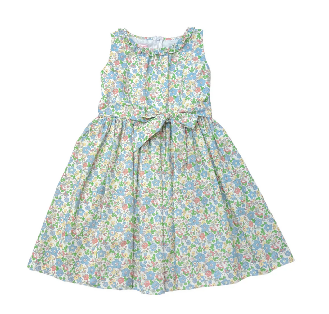 Sleeveless Ruffle Lyndal Dress - Cheekwood Floral