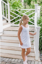 Serve It Up- White Tennis Dress w/ Pink Trim