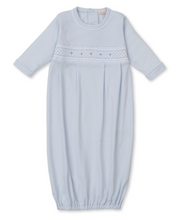 Light Blue Sack With Hand Smocking