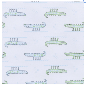Alligator Pie Printed Zipper Footie