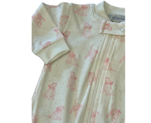 Pink Puppy Love Zipper Footie