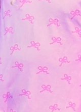 Pink Bow Drop Waist Dress