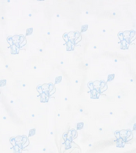 Blue Elephant Zipper Footie