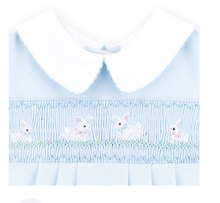 Bunny Love Classics Blue Smocked Bubble