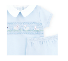 Bunny Love Classics Smocked Diaper Set