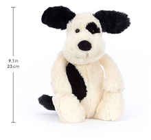 Bashful Black and Cream Puppy"Rufferty" Original