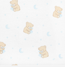 Paws in the Sky Zipper Footie - Blue