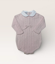 Cable Bubble with Collar - Pink