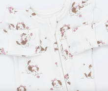 Explorer Puppy Pink - 2 Way Zipper with Ruffle Sleeve