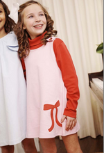 Juliet Jumper in Pier Party Pink/Richmond Red/Bow