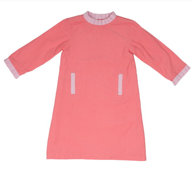 Kat Dress- Hot Pink Cord 1Z 2Z 3Z Baby & Toddler Boutique Kat Dress- Hot Pink Cord 1Z 2Z 3Z Baby & Toddler Boutique