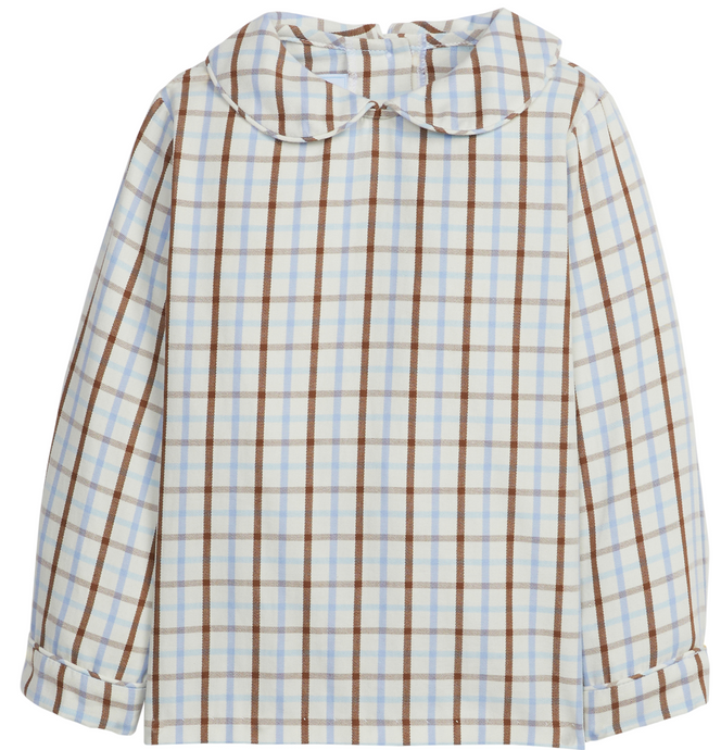 Peter Pan Shirt - Brownfield Plaid