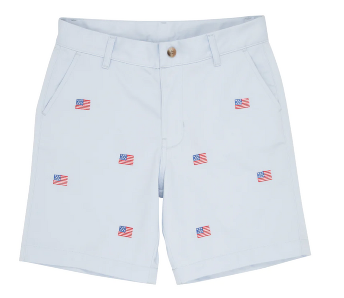 Critter Charlie's Chinos in Buckhead Blue /American Flags