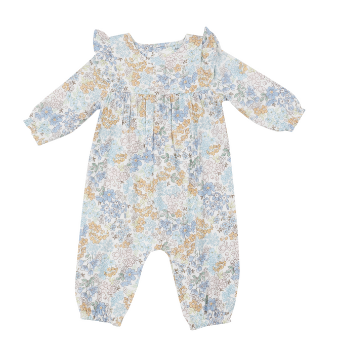 Edith's Floral - Ruffle Sleeve Romper