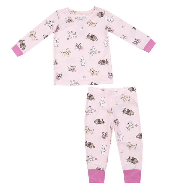 Fluffy Puppies - L/s Loungewear Set