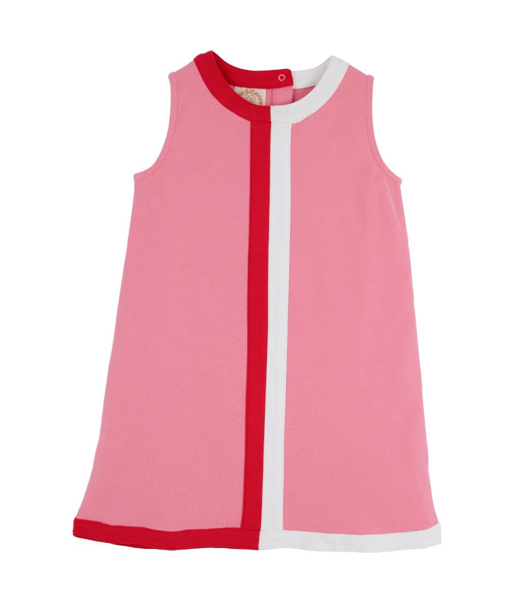 Daisy Dress-Hamptons Hot Pink/Worth Avenue White/Richmond Red