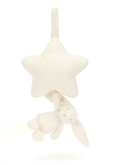 Bashful Cream Bunny Musical Pull