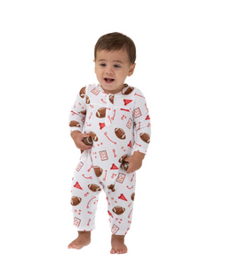 Touchdown TIme - Red Romper