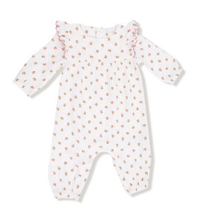 Petite Pointe Fleur Ruffle Romper