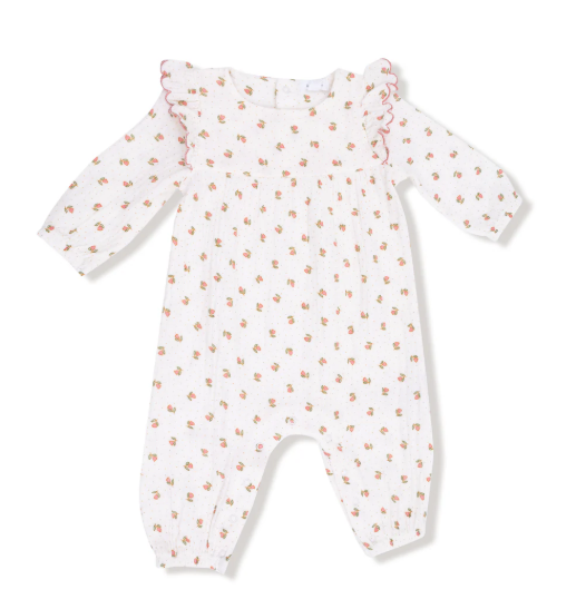 Petite Pointe Fleur Ruffle Romper