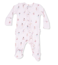 Petit Ballet Ruffle Back Footie with 2 Way Zipper