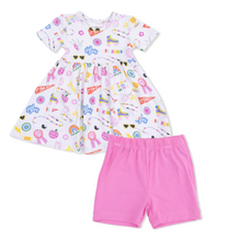 Girl Power Twirly Dress with Cartwheel Shorts