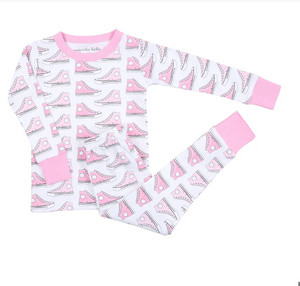 Sneakers Toddler Pink Long Pajamas