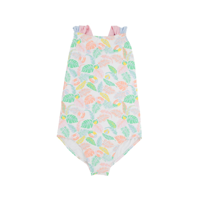 Seabrook Bathing Suit- Happy in Harbour Island/ Palm Beach Pink/ Buckhead Blue