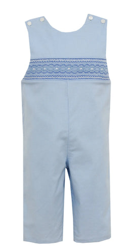 Blue Corduroy Smocked Jon Jon