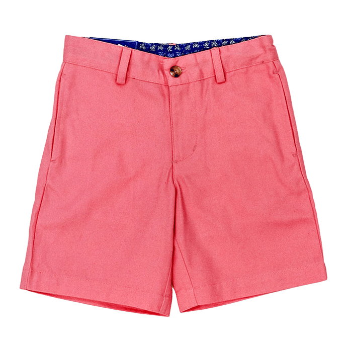 Shrimp Pink Twill Shorts