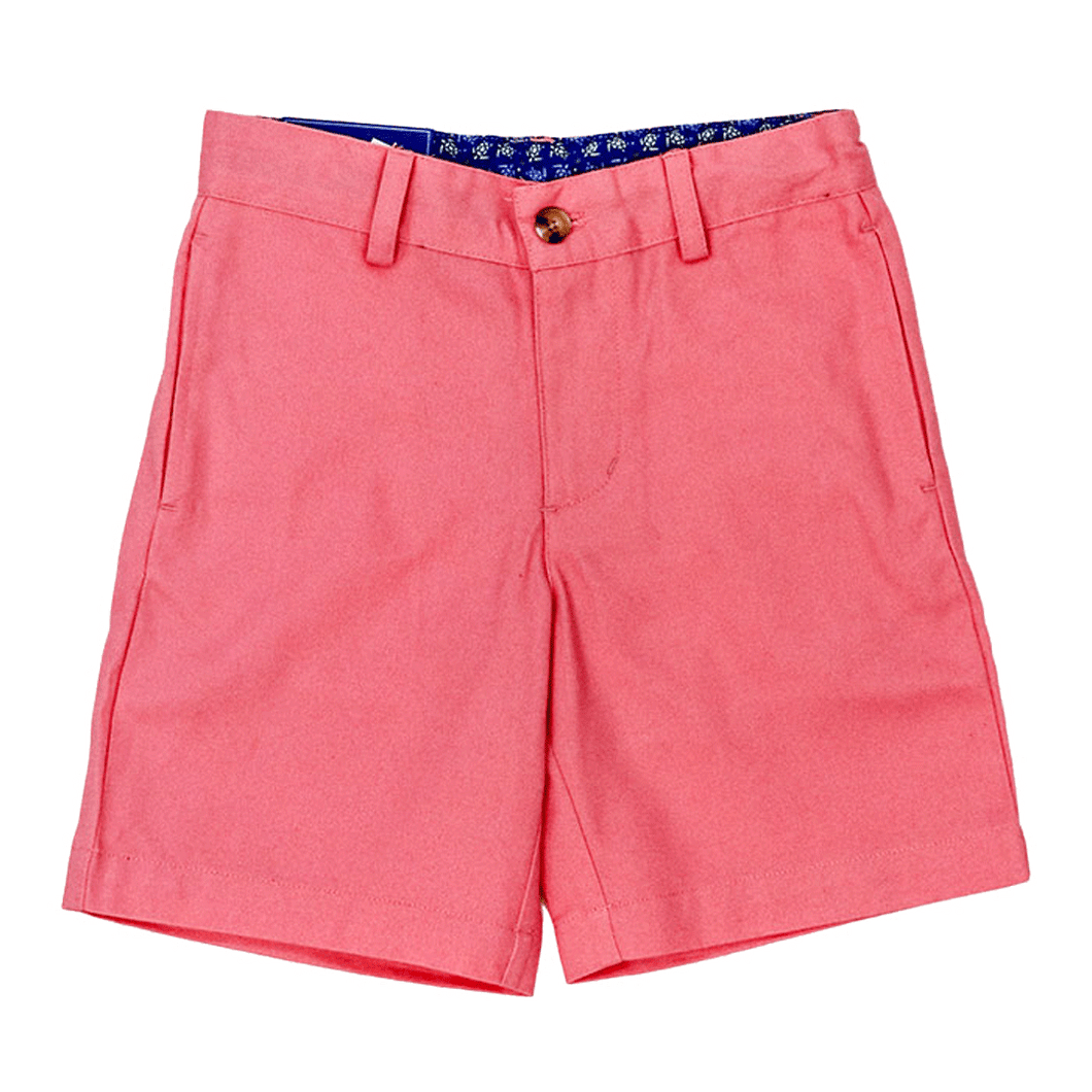 Shrimp Pink Twill Shorts