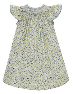 Eileen Blue and Yellow Liberty Dress