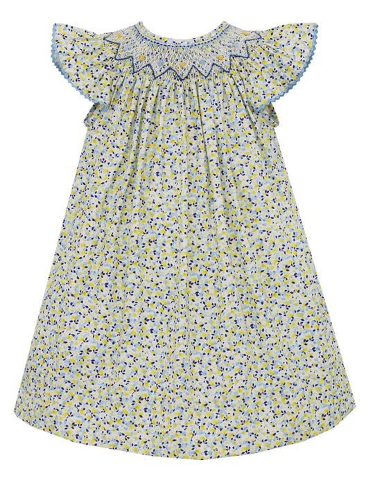 Eileen Blue and Yellow Liberty Dress