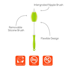 Green Silicone Bottle Brush