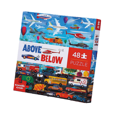 Above and Below Puzzle: Things That Go