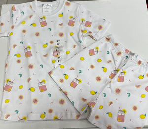 Pink Lemonade Short Sleeve Pajama Set