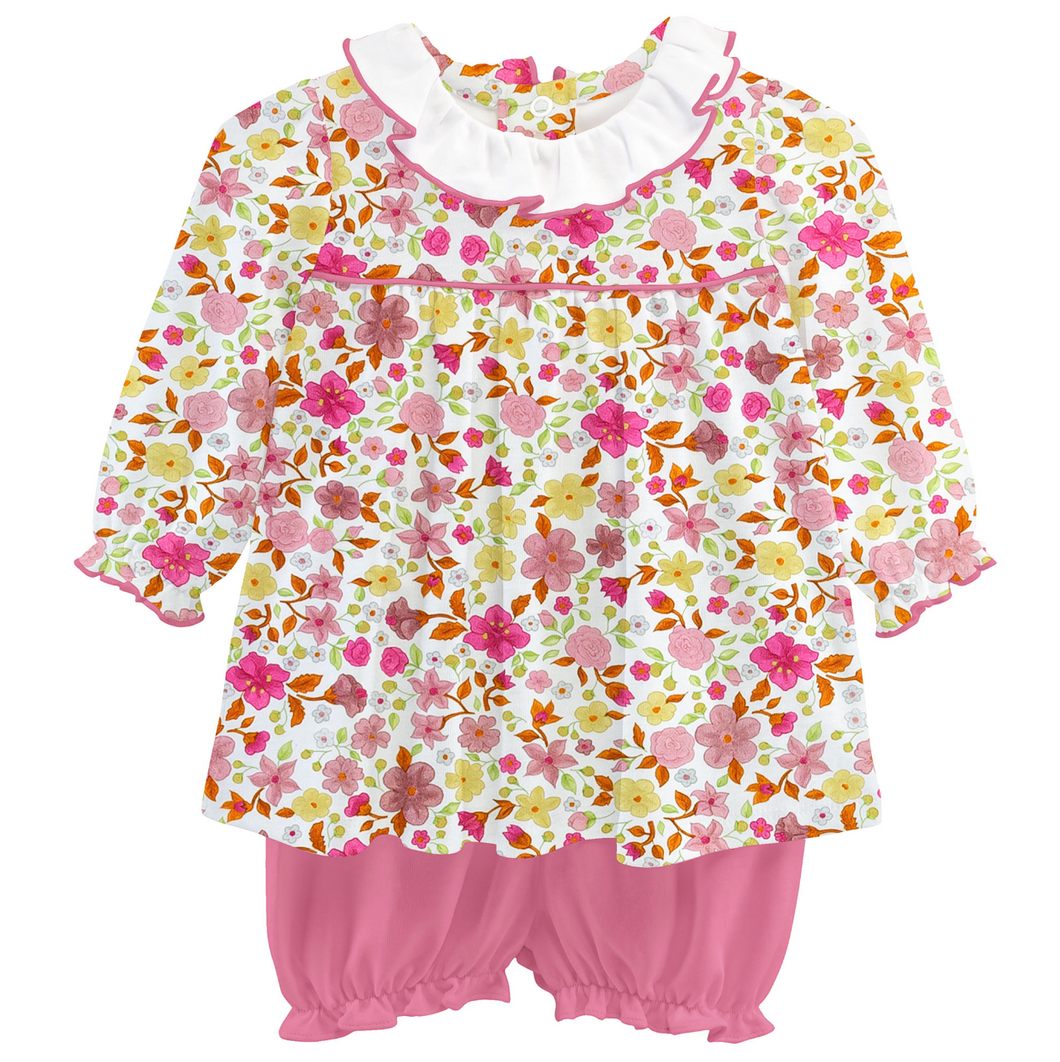 Blossom In Fall Blouse & Bloomer Set