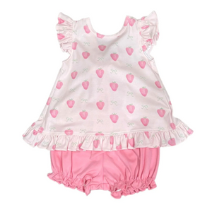 Strawberry Mae Knit Bloomer Set