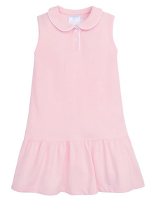 Sleeveless Polo Dress- Light Pink