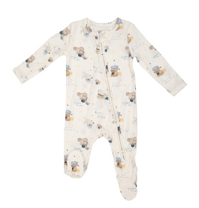 Bedtime Story Animals 2 Way Zipper Footie