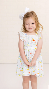 Come Sail Away Muslin Dress