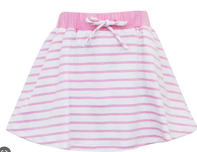 Pink Stripe Skort