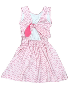 Pink Kristin Knit Knot Dress