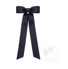 mini grosgrain bow with tails