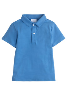 Short Sleeve Solid Polo - REGATTA BLUE